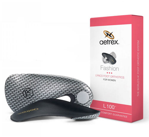 Palmilha ortopédica 3/4 com calcanheira - L100™  - Aetrex Worldwide  - com apoio do arco longitudinal / com apoio do arco transverso / para adulto
