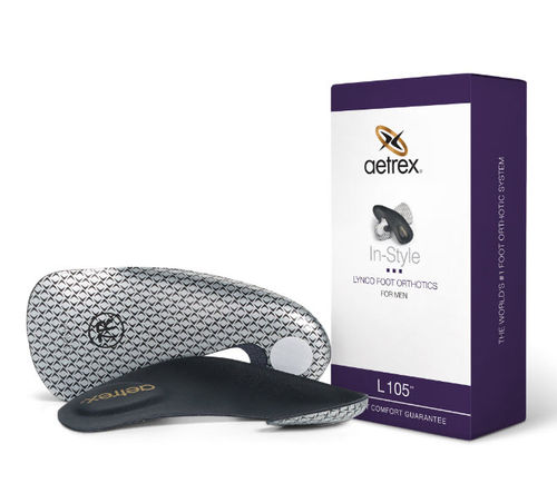 Palmilha ortopédica 3/4 com calcanheira - L105 - Aetrex Worldwide  - para adulto