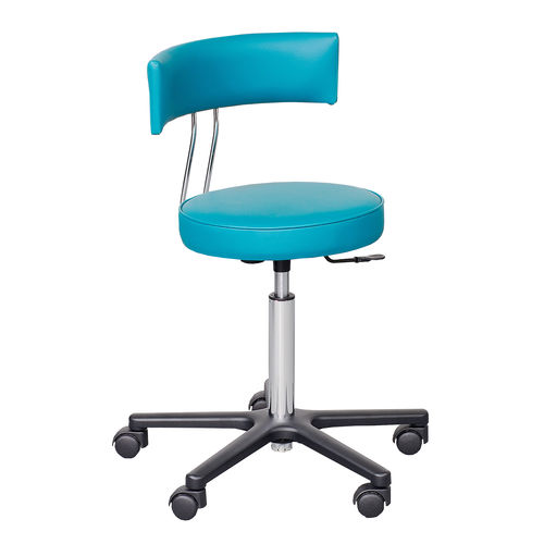 Mocho para consultório médico - DS-1000/RLLG - AGA Sanitätsartikel - com altura regulável / giratório / com encosto