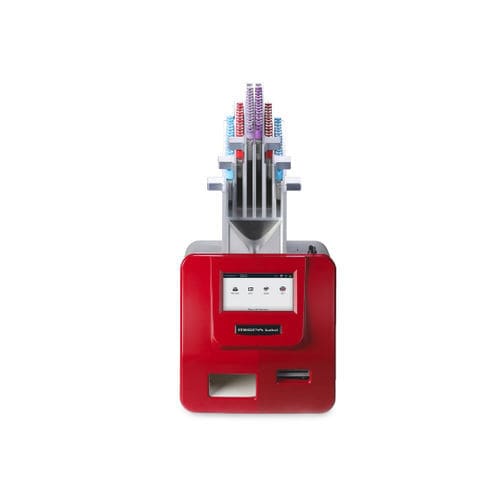 Rotuladora para tubos de laboratório - Mispa Label - Agappe Diagnostics Switzerland GmbH - automática / de código de barras