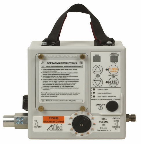 Ventilador de emergência - EPV200 - Allied Healthcare Products - mecânico / de transporte / não invasivo