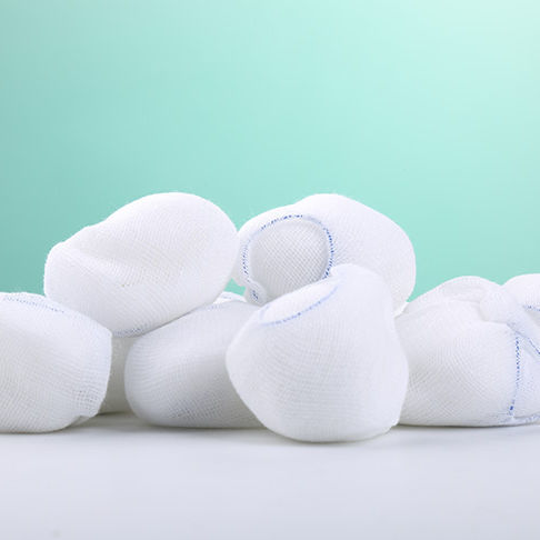 Bolas de gaze em tecido não tecido (TNT) - X-Ray - Allmed Medical Products  