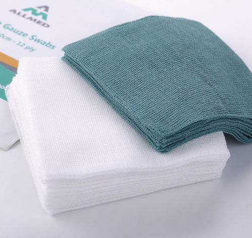 Compressa de gaze em algodão - Allmed Medical Products   - bioabsorvível / respirável