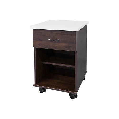Mesa de cabeceira com rodízios - Jasper - Amico - com gavetas / com armário
