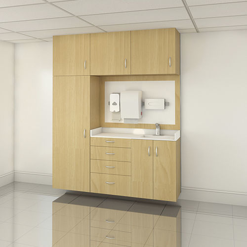 Estrutura de parede para estabelecimento de saúde - NuLook Casework - Amico - pré-fabricada