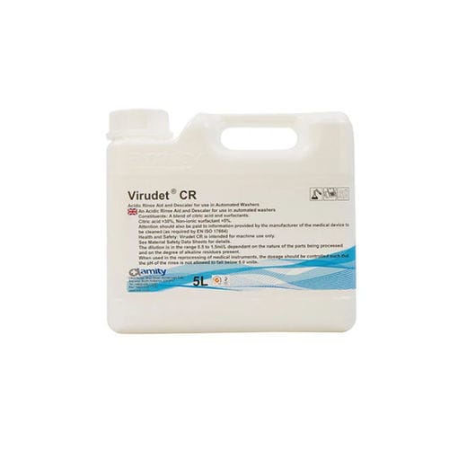 Desinfetante para instrumentos cirúrgicos - VIRUDET CR - Amity International - para vidros / líquido / 5.000 ml