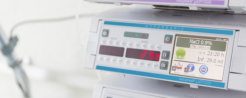 Bomba de infusão de 1 via - Syramed®µSP6000 Chroma - Arcomed AG Medical Systems - ACP / volumétrica / multifuncional