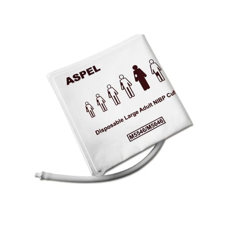 Braçadeira de pressão arterial - v.401D - ASPEL  - para adulto / descartável / com manguito de uma via