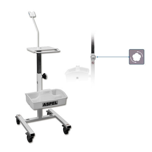 Carrinho hospitalar - WB-5 v.005 - ASPEL  - para ECG / de transporte / com cesto