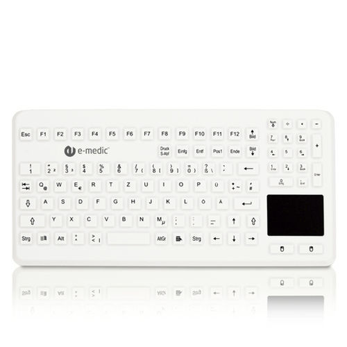 Teclado hospitalar com touchpad - 2006723s - Baaske Medical - em silicone / à prova de água / higiênico