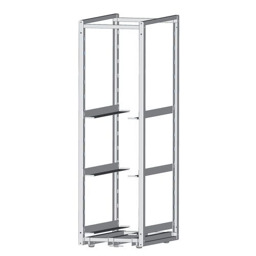 Estante com 3 prateleiras - SY 5025/1 - Alvi - com trilho / de estrutura aberta / em aço inoxidável
