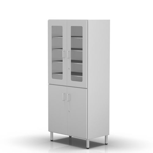 Armário para hospital - 2-269 - ALVO Medical - com prateleiras / com porta / em aço inoxidável