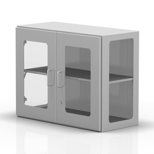 Armário para hospital - 2-286 - ALVO Medical - com prateleiras / com porta / em aço inoxidável