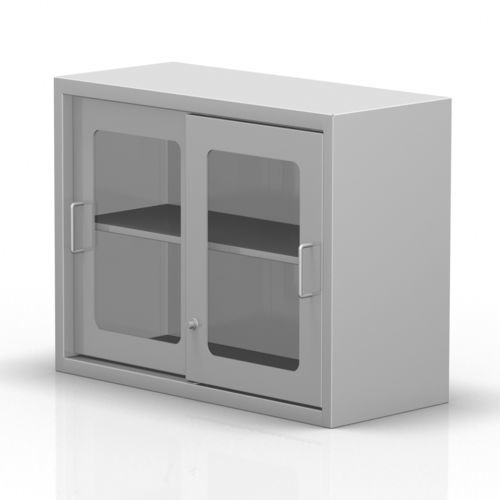 Armário para hospital - 2-288 - ALVO Medical - com prateleiras / com portas de correr / em aço inoxidável