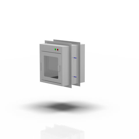 Armário para hospital - 2-279 - ALVO Medical - com prateleiras / com porta / de parede