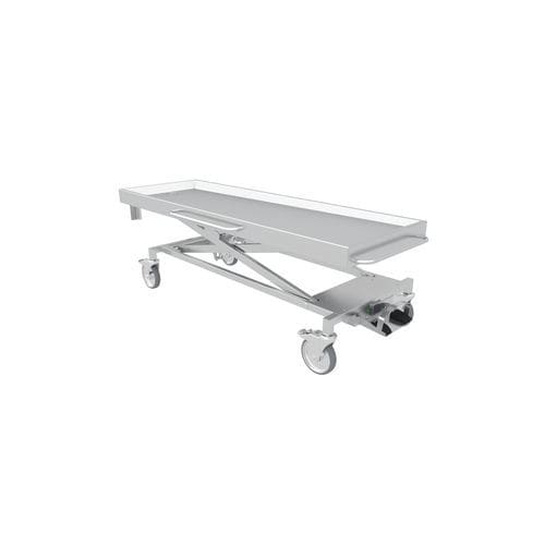 Mesa de lavagem de cadáveres - N3-101-1 - ALVO Medical - retangular / de altura regulável / com rodízios