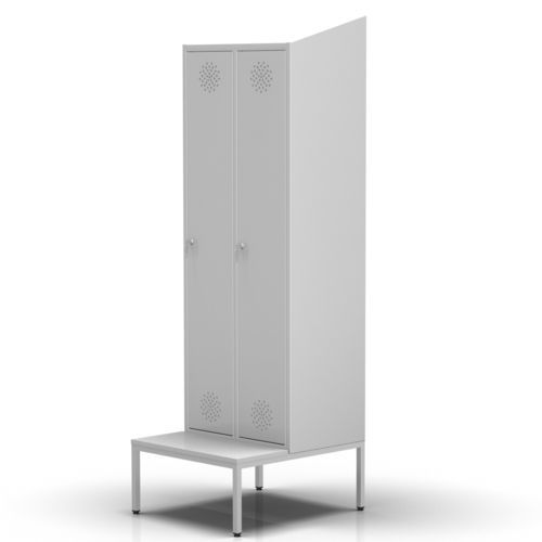 Armário para hospital - 2-273 - ALVO Medical - com prateleiras / com portas de abrir / em aço inoxidável