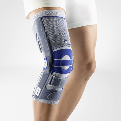 Órtese de joelho - SofTec® Genu - Bauerfeind - estabilização de ligamentos do joelho / com almofada patelar / articulada