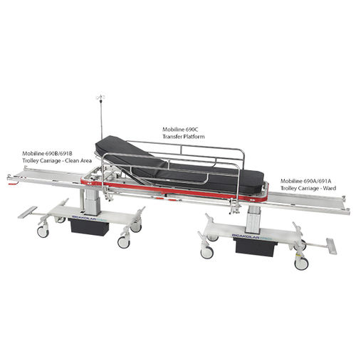 Carro-maca de emergência - M2U 300 0 0 - Bıçakcılar - para cuidados intensivos / para transferência de pacientes / manual
