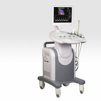 Aparelho de ultrassom com carrinho - iMage T6 - Biocare   - cardiovascular / com Doppler colorido / 15 polegadas