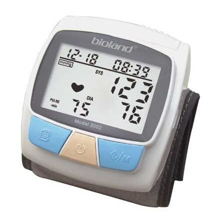 Medidor digital de pressão arterial automático - 3002 - Bioland Technology - oscilométrico / de punho / com braçadeira