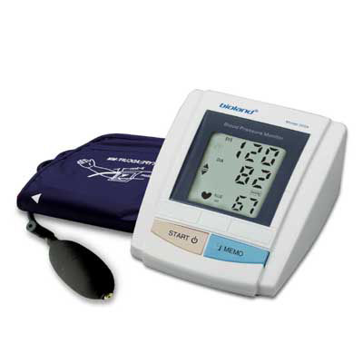 Medidor digital de pressão arterial automático - 2004 - Bioland Technology - oscilométrico / com braçadeira para adulto / 128x1