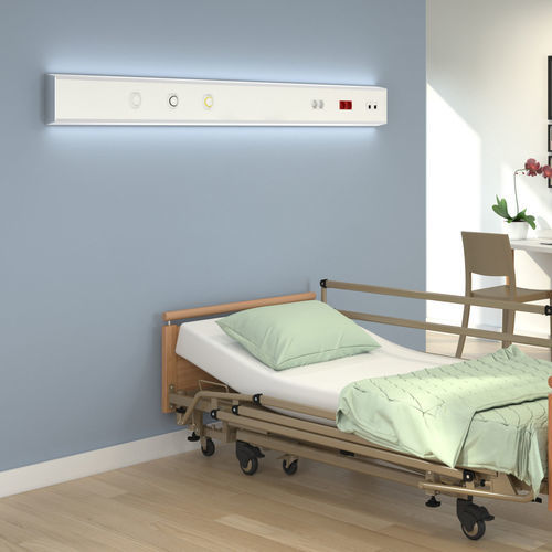 Régua de gases medicinais horizontal - BIOLED - BIOLUME  - para quarto de paciente / com iluminação