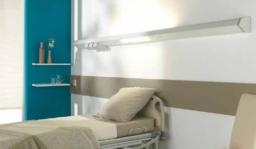 Régua de gases medicinais horizontal - BTL 2.0 - BIOLUME  - para quarto de paciente / com iluminação