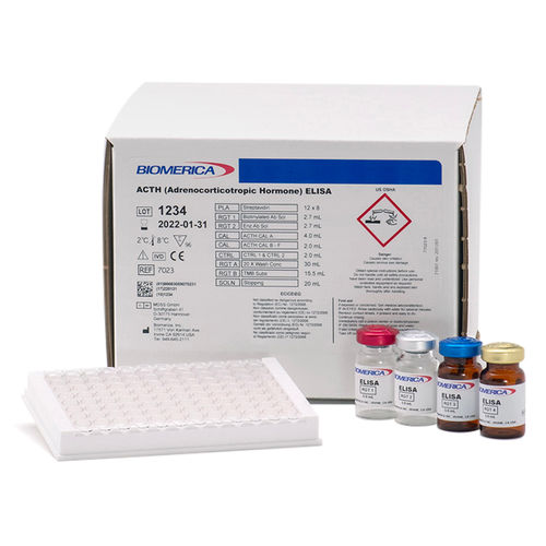 Kit de teste de ACTH - 7023 - BIOMERICA  - da doença de Addison / do síndrome de Cushing / de plasma