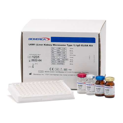 Kit de teste para doenças autoimunes - 7052 - BIOMERICA  - de anti-LKM1 / de soro / de imunoensaio enzimático