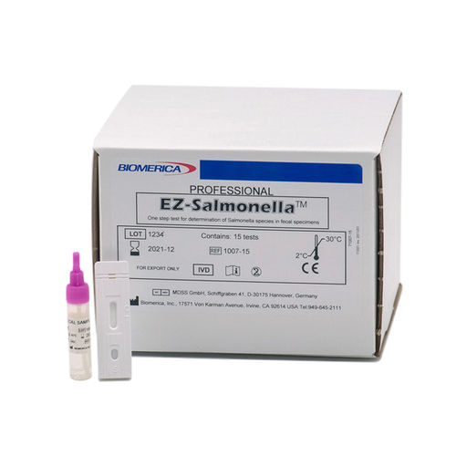 Teste rápido de salmonelose - EZ-Salmonella™ - BIOMERICA  - de antígeno / de bactérias / de fezes