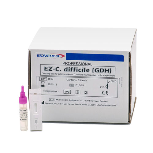 Kit de teste para doenças gastrointestinais - EZ-C. difficile™ - BIOMERICA  - de glutamato desidrogenase / de Clostridium difficile / de fezes