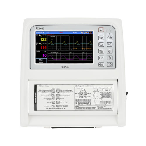 Monitor fetal FHR - FC1400 - Bionet   - FHR para gêmeos / TOCO / com touch screen