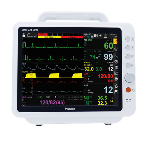 Monitor multiparamétrico veterinário - BM5Vet Elite - Bionet   - portátil / compacto / de cabeceira