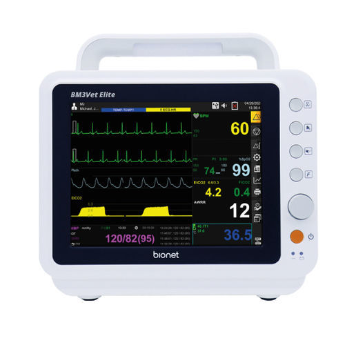 Monitor multiparamétrico portátil - BM3VET Elite - Bionet   - compacto / de cabeceira / de ECG