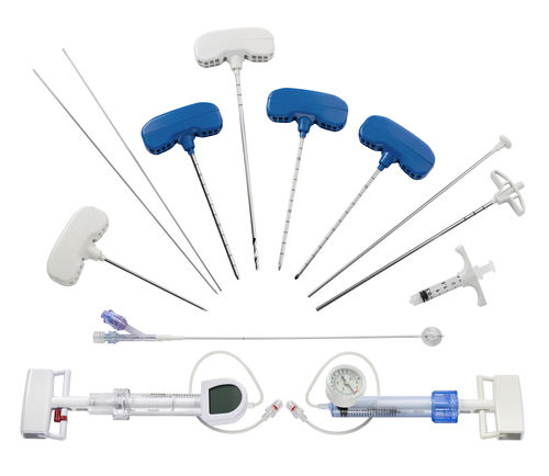 Dispositivo para reparação de fraturas vertebrais de agulha - RENOVA SPINE™ - BPB Medica - Biopsybell - com balão / com fresa / seringa de cimento ósseo