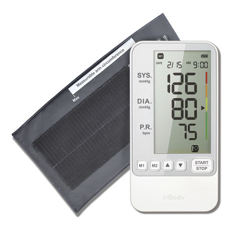 Medidor digital de pressão arterial oscilométrico - BP170(B) - InBody - automático / com bateria recarregável / com braçadeira para adulto