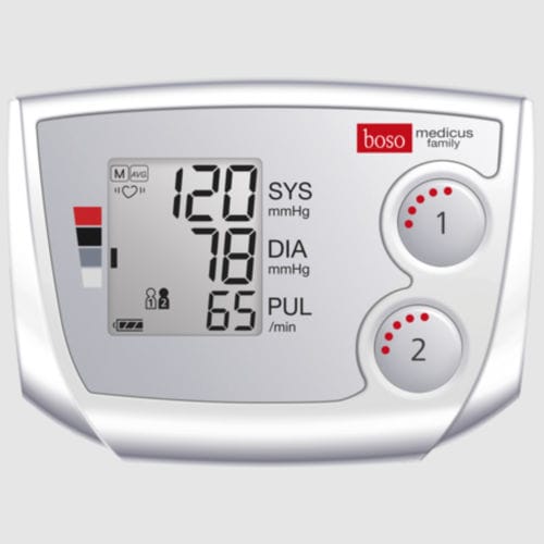Medidor digital de pressão arterial oscilométrico - medicus family - Boso, Bosch + Sohn - automático / com bateria recarregável / com braçadeira para adulto