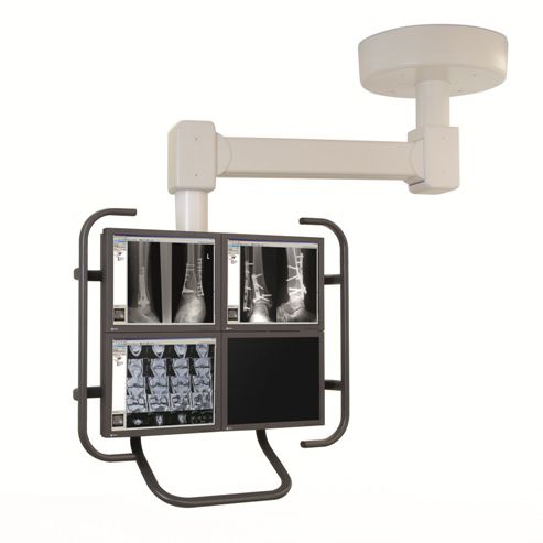 Braço de suporte para monitor articulado - Atlas® - Brandon Medical - para tela / para uso médico / de teto