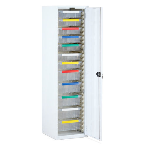 Armário para hospital - SC/R/1870/7S5D - Bristol Maid Hospital Metalcraft - modular / com prateleiras / com porta