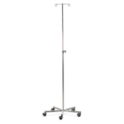 Suporte para soro com rodízios - DPWS series - Bristol Maid Hospital Metalcraft - 4 ganchos / 2 ganchos / com altura regulável
