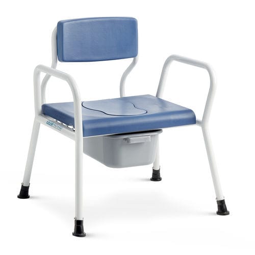 Cadeira de banho com braços - 5X-0142-0 series - Bristol Maid Hospital Metalcraft - para pessoas obesas / higiênica