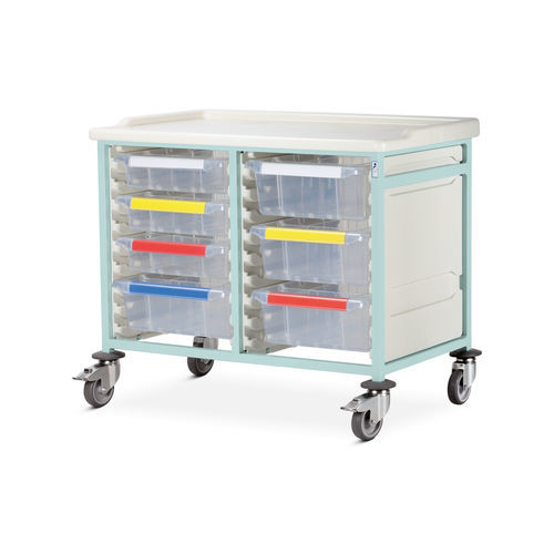 Carrinho para hospital - CTM2/08 series - Bristol Maid Hospital Metalcraft - para uso geral / de limpeza / em aço inoxidável