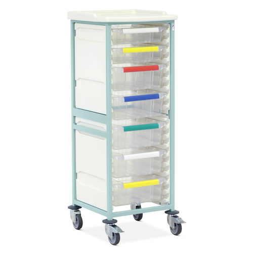 Carrinho hospitalar - CTM1/14/2S5D  - Bristol Maid Hospital Metalcraft - para uso geral / para aparelho / para dispositivos médicos