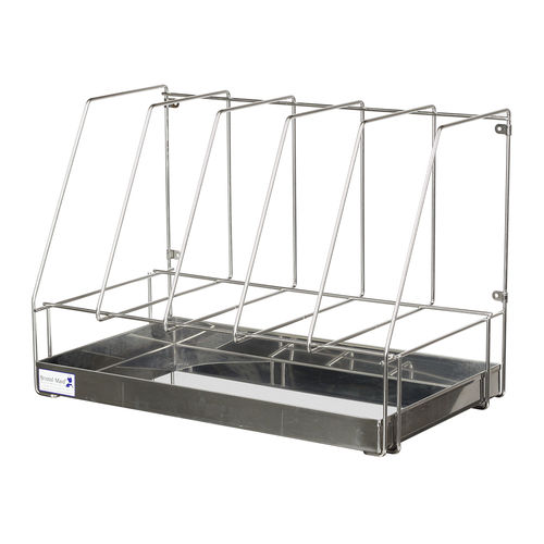 Suporte para comadres em aço inoxidável - RD/B5/SS  - Bristol Maid Hospital Metalcraft - de parede