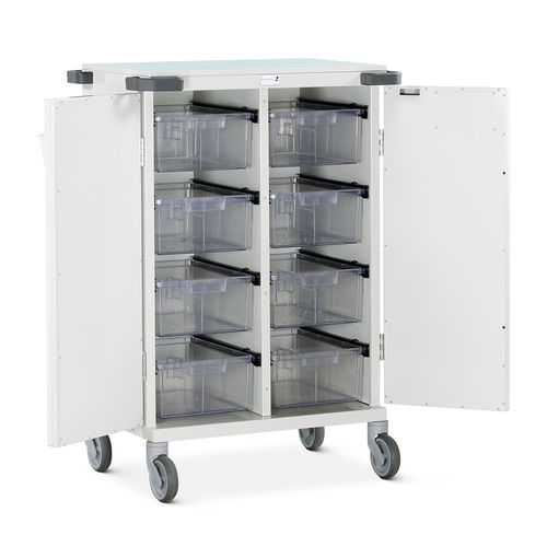 Carrinho hospitalar - PTD/HSB/PA32 - Bristol Maid Hospital Metalcraft - para medicamentos / de transporte / de acondicionamento