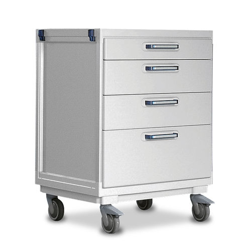Carrinho hospitalar - 4B1TD9/A - Bristol Maid Hospital Metalcraft - de acondicionamento / para cultura celular / com gavetas