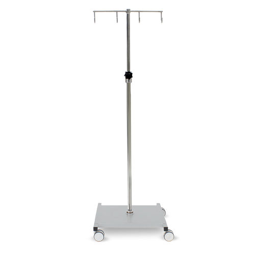Suporte para soro com rodízios - PS/M/SC/4H - Bristol Maid Hospital Metalcraft - 4 ganchos / para bombas de seringas / com altura regulável