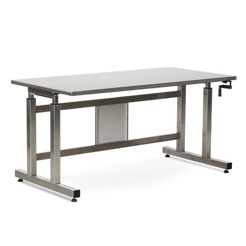Mesa de trabalho - PT050  - Bristol Maid Hospital Metalcraft - para sala limpa / retangular / de altura regulável