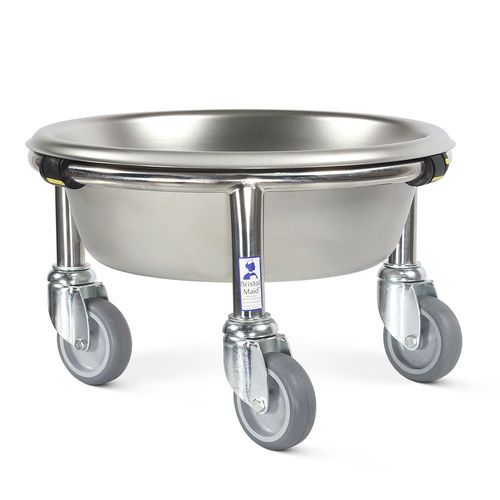Suporte de cuba para assepsia com rodízios - SBSL/1 - Bristol Maid Hospital Metalcraft - em aço inoxidável
